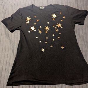 Black Starry Women's Top